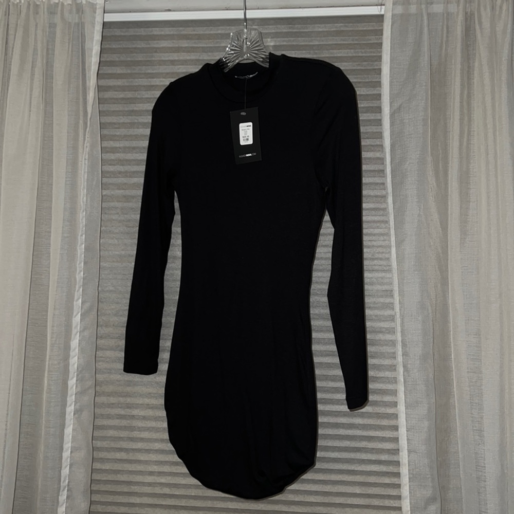 Fashion Nova Black Beverly Hills Tunic Dress. Size XS.